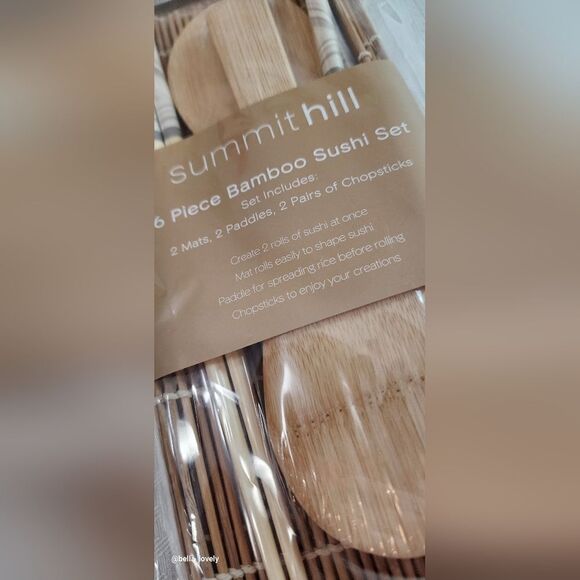 🏖 6 Piece Bamboo Sushi Set - Picture 2 of 4